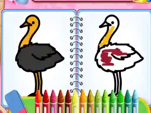 Leikur Coloring Birds Game á netinu