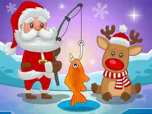 Leikur Santa's Christmas Fishing á netinu