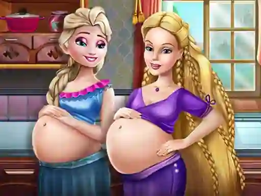 Leikur Happy Princesses Pregnant BFFS á netinu