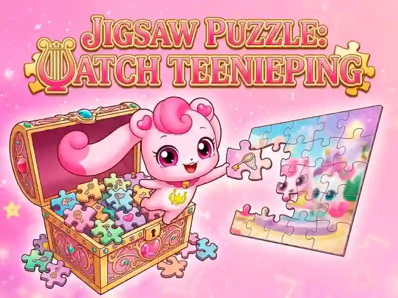 Leikur Jigsaw Puzzle: Catch Teenieping á netinu