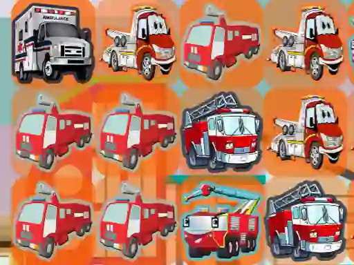 Leikur Emergency Trucks Match 3 á netinu