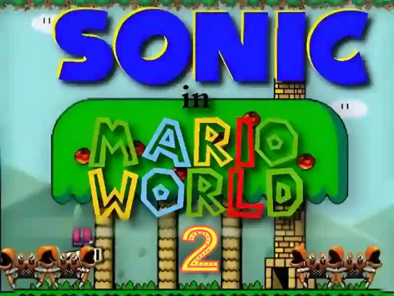 Leikur Sonic in Mario World 2 á netinu