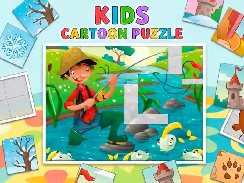 Leikur Kids Cartoon Puzzle á netinu