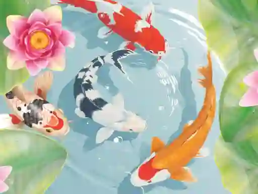 Leikur Koi Fish Pond á netinu