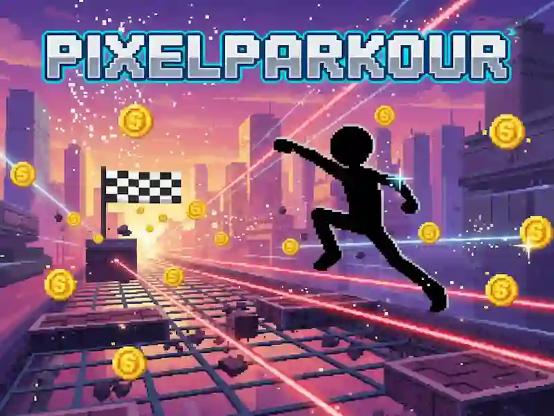 Leikur Pixel Parkour á netinu