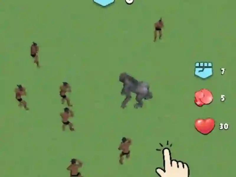 Leikur Men Vs Gorilla á netinu