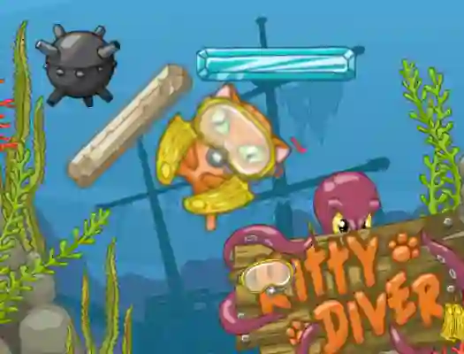Leikur Kitty Diver á netinu