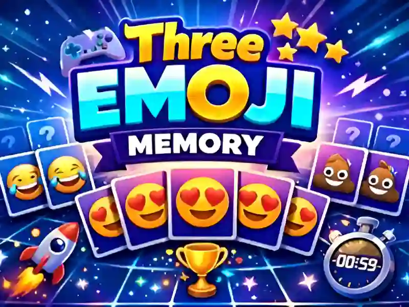 Leikur Three Emoji Memory á netinu