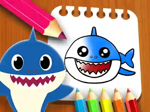 Leikur Baby Shark Coloring Book á netinu