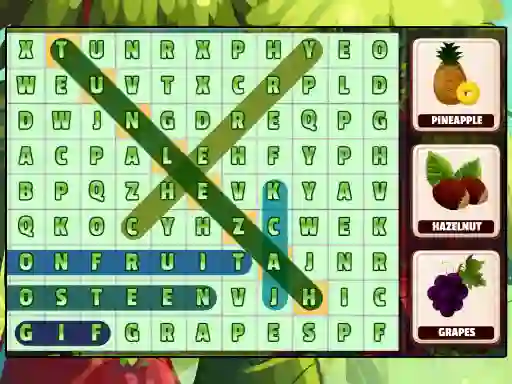 Leikur Word Search Fruits á netinu