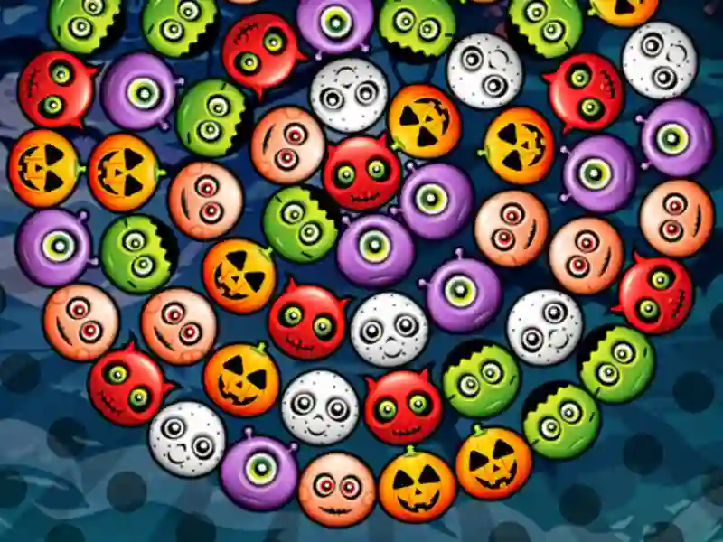 Leikur Bubble Wheel Halloween á netinu