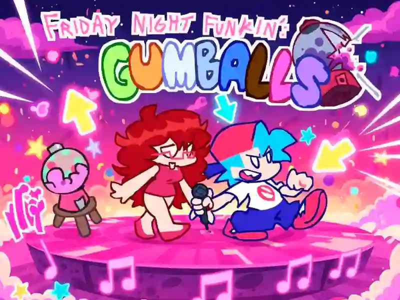 Leikur FNF Gumballs á netinu