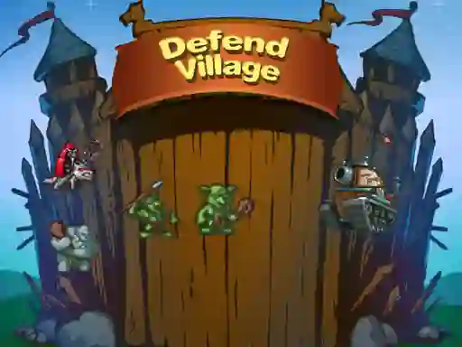 Leikur Defend Village á netinu
