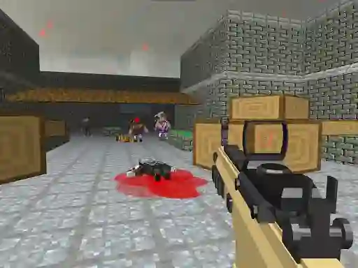 Leikur Pixel Apocalypse Shooting Zombie Garden á netinu