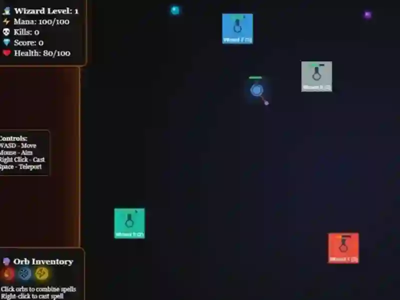 Leikur Spell Caster Io á netinu