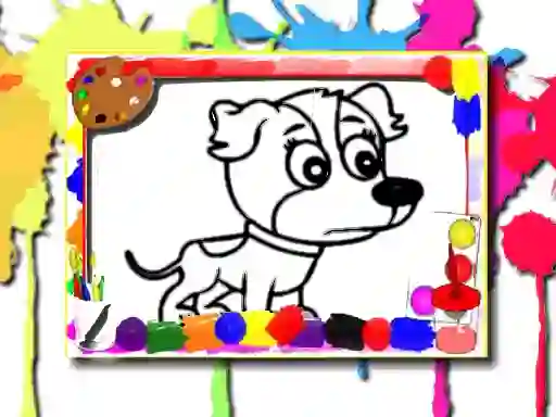 Leikur Dogs Coloring Book á netinu