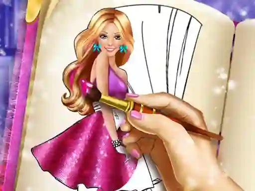 Leikur Doll Coloring Book á netinu