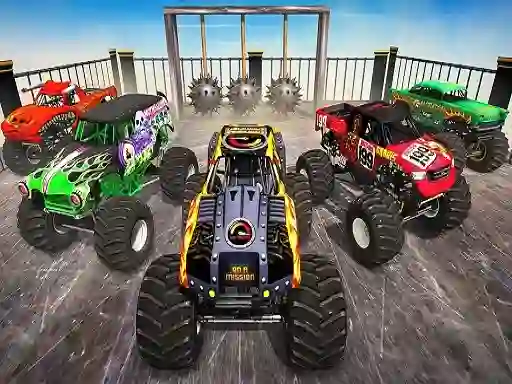 Leikur Monster Truck Impossible Stunt Track á netinu