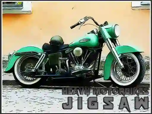 Leikur Heavy Motorbikes Jigsaw á netinu