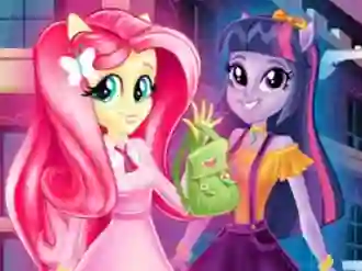 Leikur Equestria Girls First Day at School á netinu