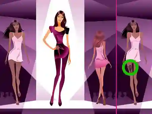 Leikur Fashion Models Differences á netinu