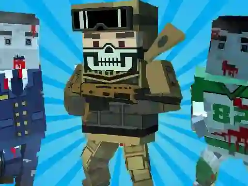 Leikur Blocky Shooting Arena 3D Pixel á netinu