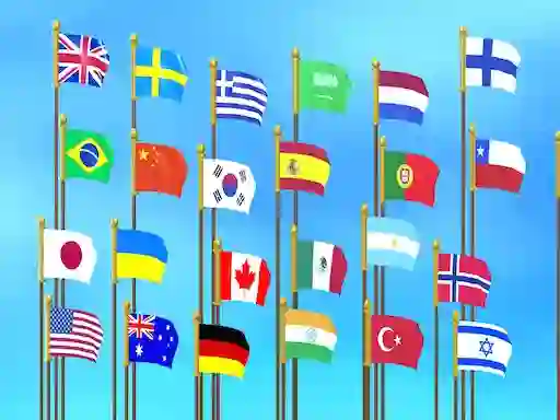 Leikur Flag Puzzle Jam: Collect Flags á netinu