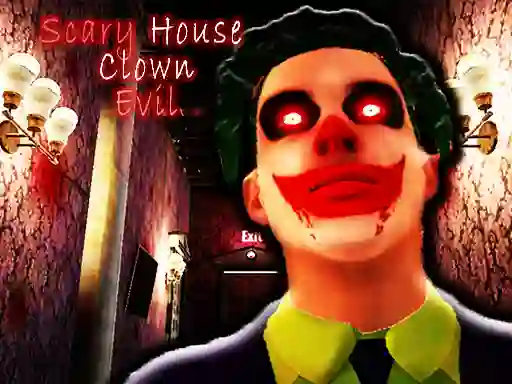 Leikur Scary House Clown Evil á netinu