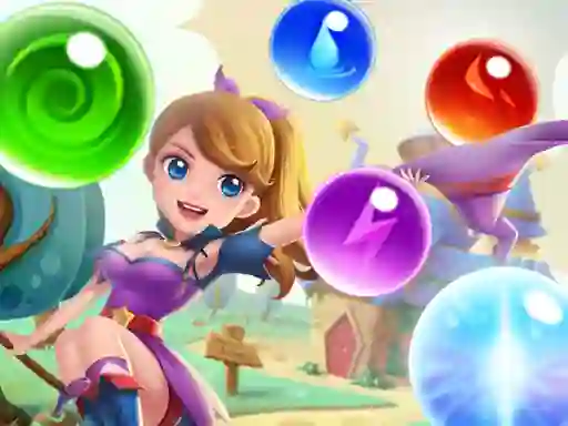 Leikur Magical Saga Bubble Witch Shooter á netinu