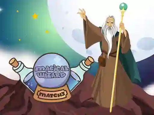 Leikur Magical Wizard Match 3 á netinu