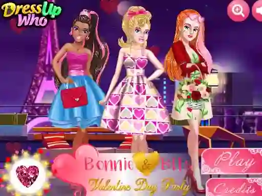 Leikur Bonnie and BFFs Valentine Day Party á netinu