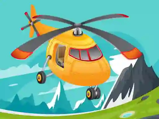 Leikur Helicopter Jigsaw á netinu