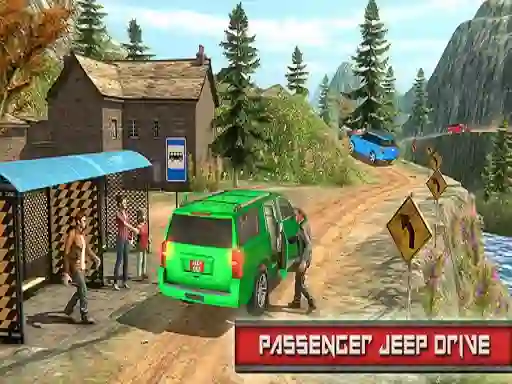 Leikur Jeep Passeger Offroad Mountain Simulation Game á netinu
