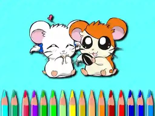Leikur Hamster Coloring Book á netinu