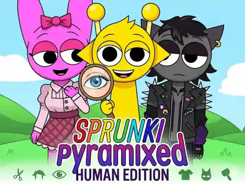 Leikur Sprunki Pyramixed: Human Edition á netinu