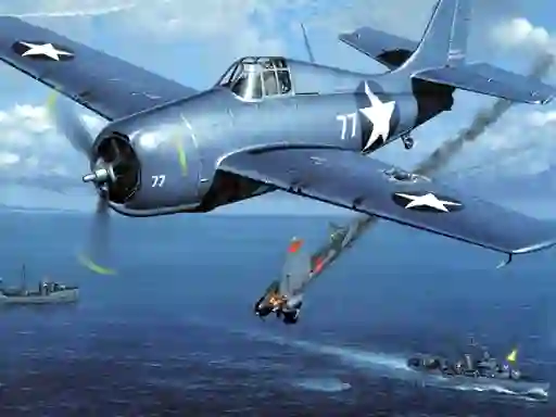 Leikur Aviation Art Air Combat Puzzle á netinu