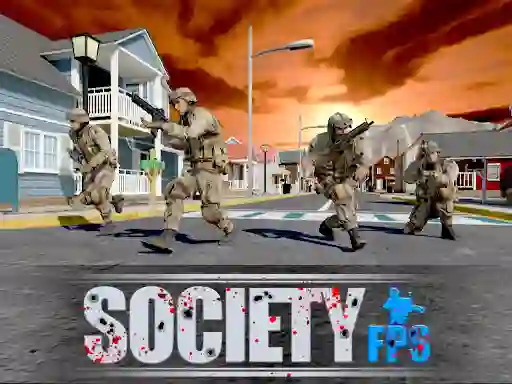 Leikur Society FPS á netinu