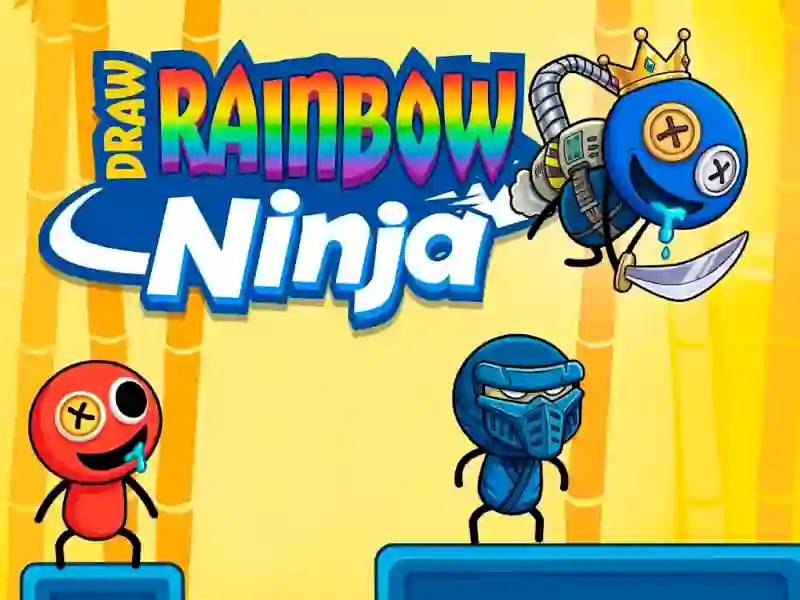 Leikur Draw Rainbow Ninja á netinu