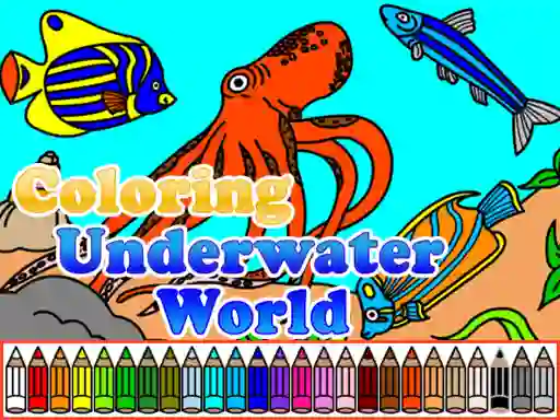 Leikur Coloring Underwater World á netinu