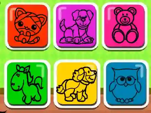 Leikur Easy Kids Coloring Game á netinu