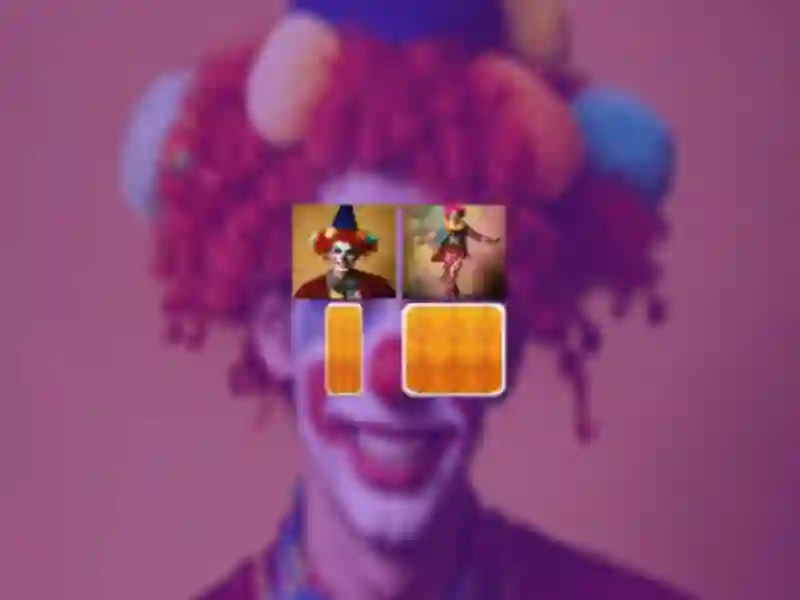 Leikur Clown Memory Match á netinu