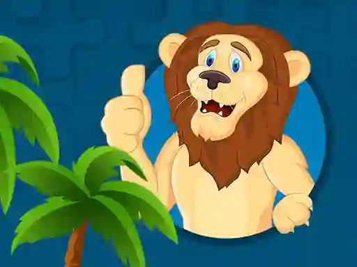 Leikur Strong Lions Jigsaw á netinu