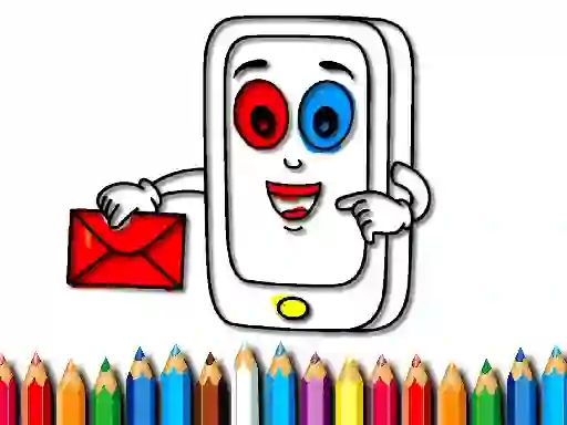 Leikur Mobile Phone Coloring Book á netinu