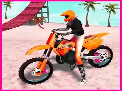 Leikur Motocross Beach Jumping Bike Stunt á netinu