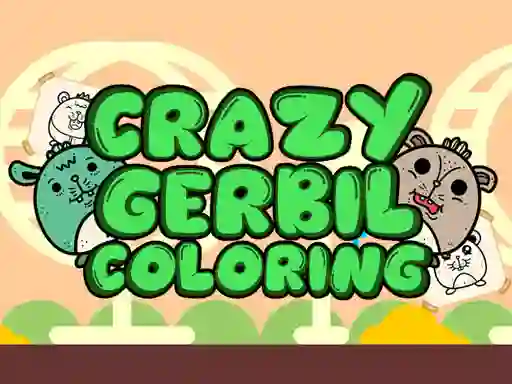 Leikur Crazy Gerbil Coloring á netinu