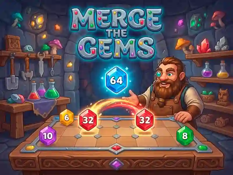 Leikur Merge the Gems á netinu
