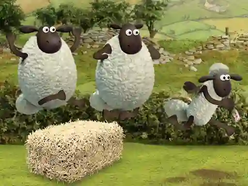 Leikur Shaun the Sheep Alien Athletics á netinu