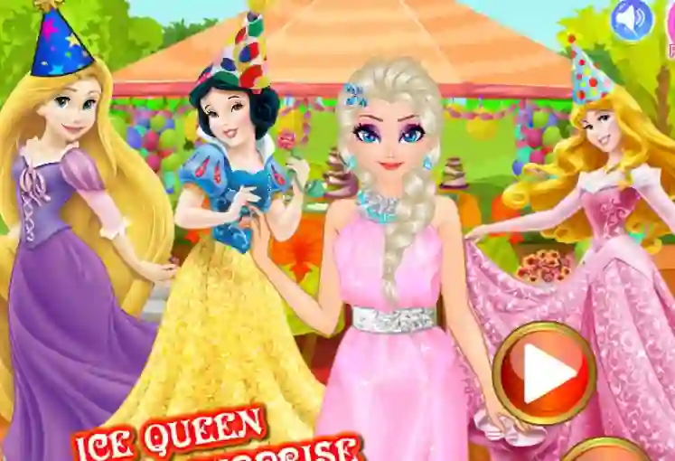 Leikur Ice Queen Birthday Surprise á netinu