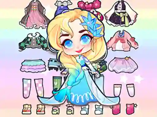 Leikur Hair Doll Dress Up World á netinu