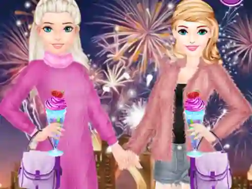 Leikur Bffs New Year Eve á netinu